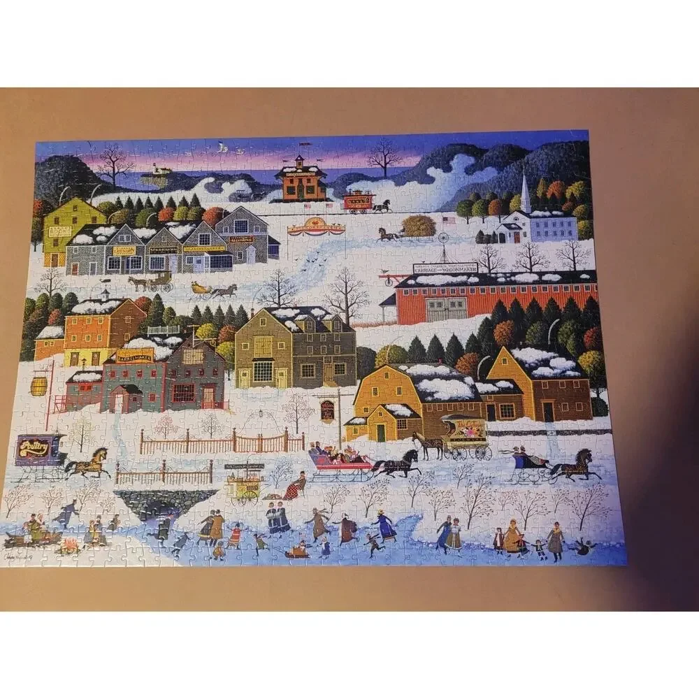 BUFFALO 1000-Piece Jigsaw Puzzle Charles Wysocki 